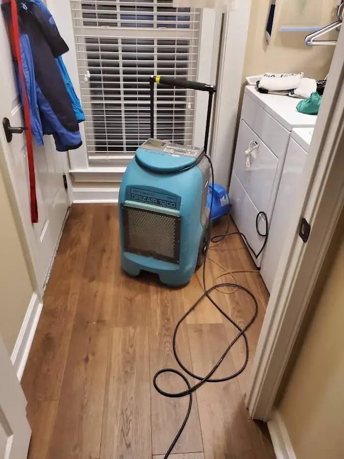 Commercial dehumidifier deployed for Flood Damage Cleanup in Fitzgerald